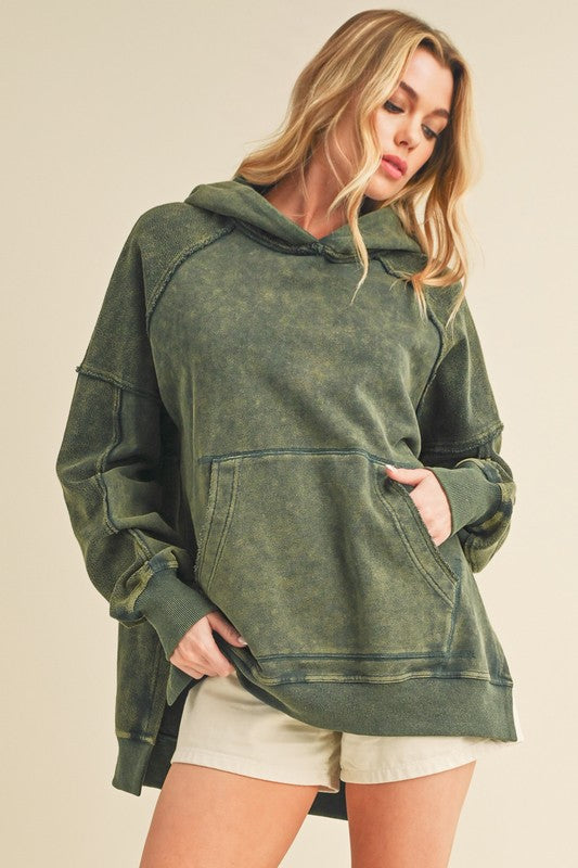 Women's Relaxed Washed Cotton Hoodie