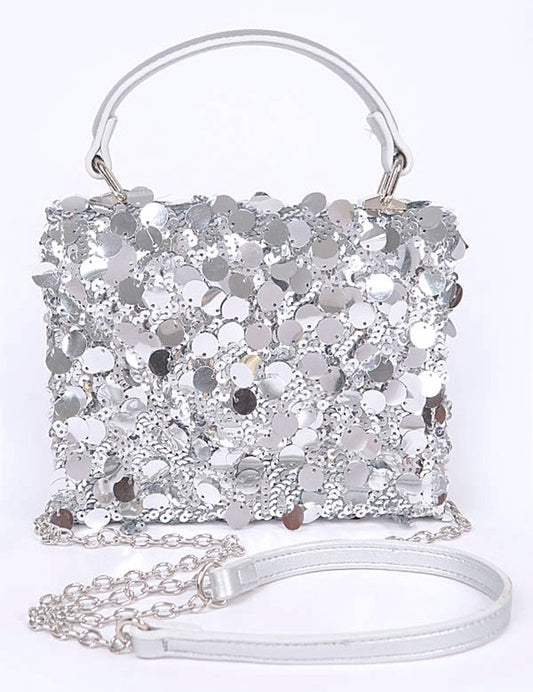 Women's Large Sequin Crossbody Swing Bag