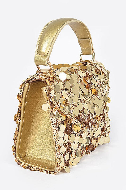 Women's Large Sequin Crossbody Swing Bag