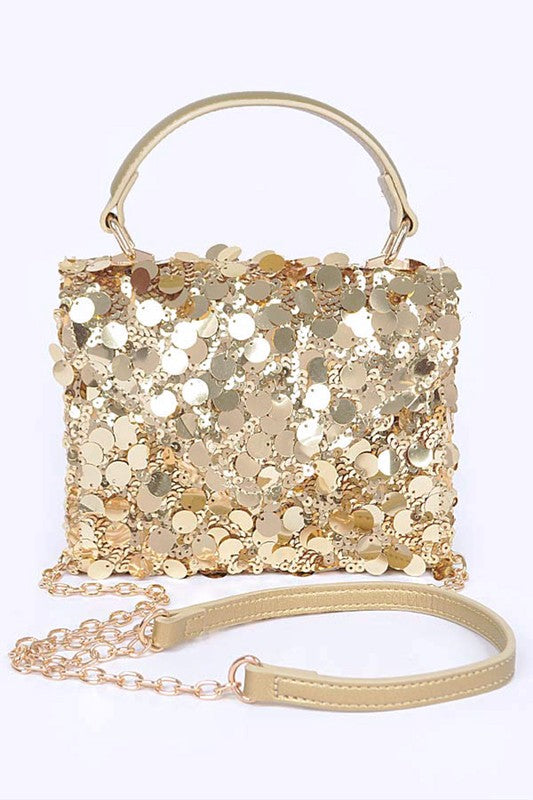 Women's Large Sequin Crossbody Swing Bag