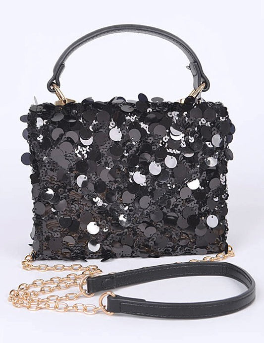 Women's Large Sequin Crossbody Swing Bag