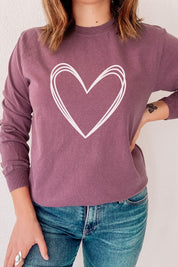 Unisex Oversized Valentine's Day Long Sleeve Tee
