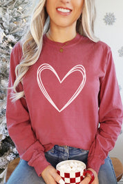 Unisex Oversized Valentine's Day Long Sleeve Tee