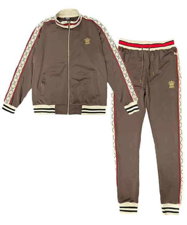 Men's Full Zip Track Jacket and Pants Set