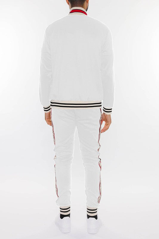 Men's Full Zip Track Jacket and Pants Set