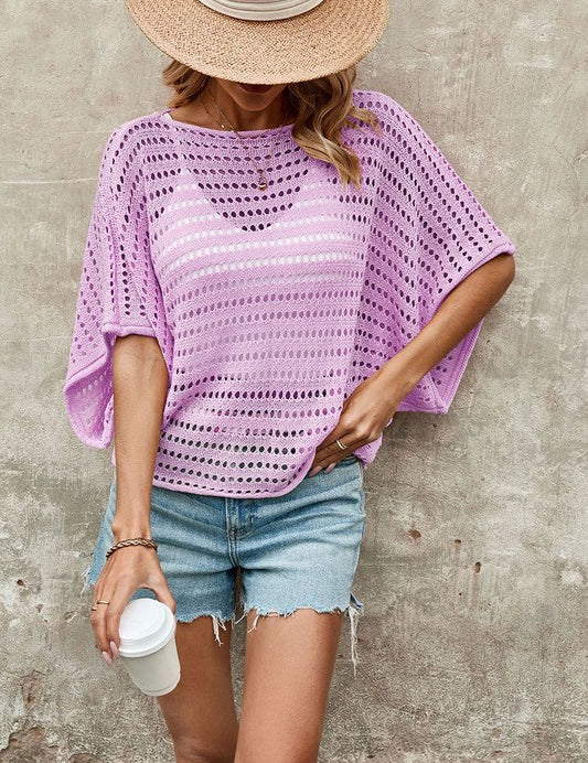 Women's Open Knit Top