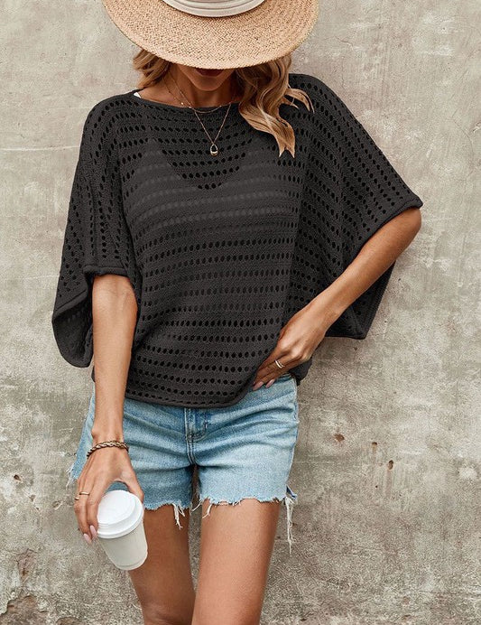 Women's Open Knit Top