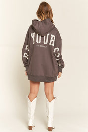 Unisex Oversized Hoodie with "Be Your Self" Graphic