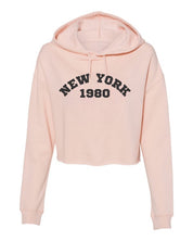 Women's Retro Cropped Hoodie - New York 1980 Style