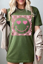 Unisex Short Sleeve Glitter Graphic Tee