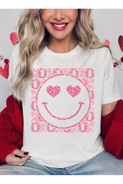 Unisex Short Sleeve Glitter Graphic Tee