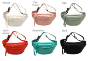 Women's Adjustable Nylon Fanny Bag with Pockets