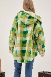 Women's Casual Plaid Back Relaxed Jacket