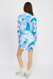 Women's Printed Oversized Shirt