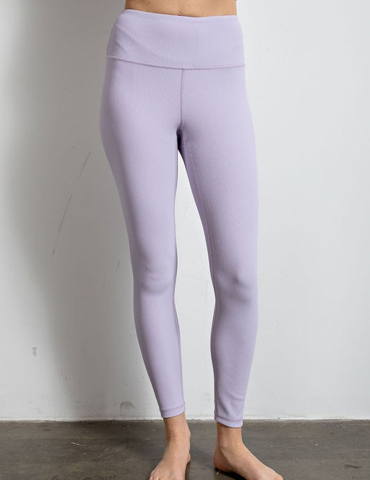 Nylon Rib Yoga Leggings