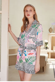 Women's Printed Two-Piece Pajama Set