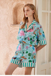 Women's Printed Two-Piece Pajama Set