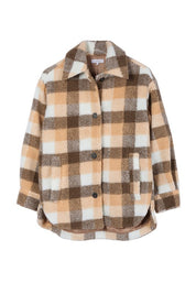 Women's Plaid Sherpa Jacket