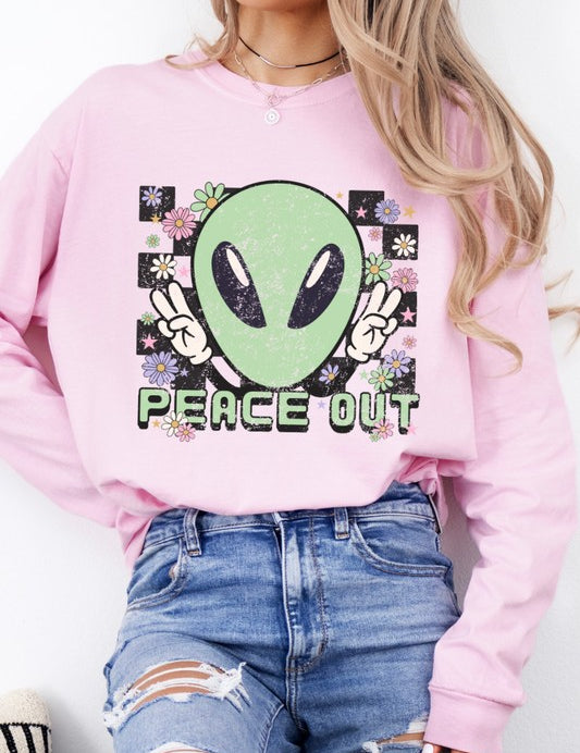 Unisex Oversized Long Sleeve Graphic Tee