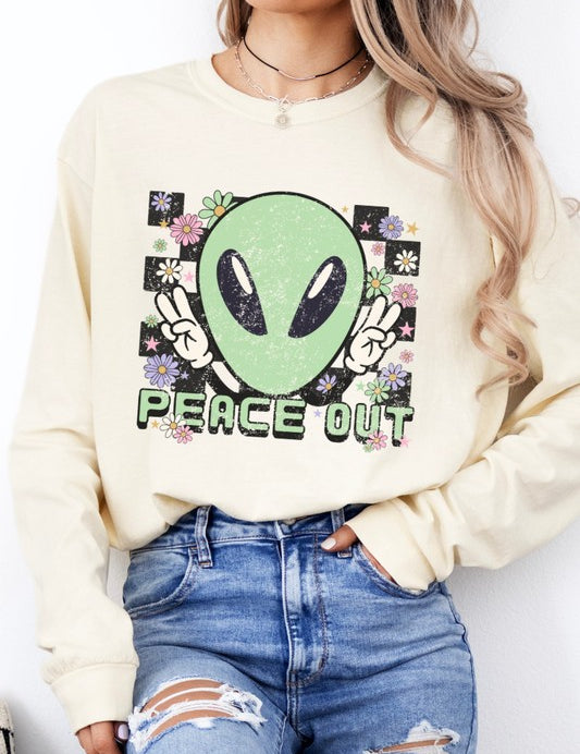 Unisex Oversized Long Sleeve Graphic Tee