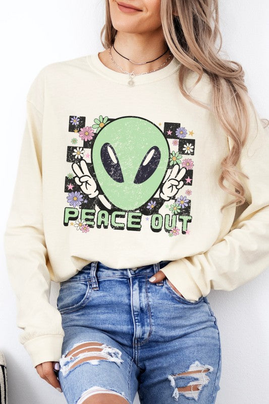 Unisex Oversized Long Sleeve Graphic Tee