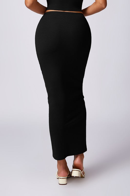 Women's High-Waisted Hip-Hugging Maxi Skirt