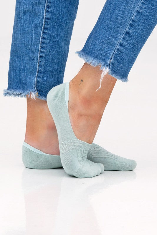 Women's No Slip Cable Knit Sneaker Socks