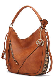 Women's Faux Leather Hobo Bag with Adjustable Strap