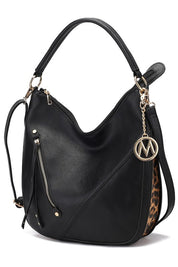 Women's Faux Leather Hobo Bag with Adjustable Strap