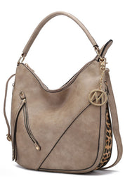 Women's Faux Leather Hobo Bag with Adjustable Strap