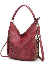 Women's Faux Leather Hobo Bag with Adjustable Strap