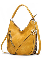 Women's Faux Leather Hobo Bag with Adjustable Strap