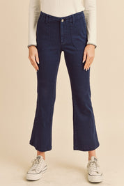 Women's Flared Mid-Rise Denim Pants