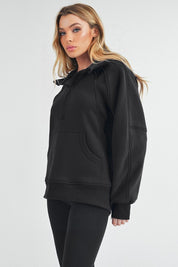 Women's Long Drea Half-Zip Fleece Hoodie