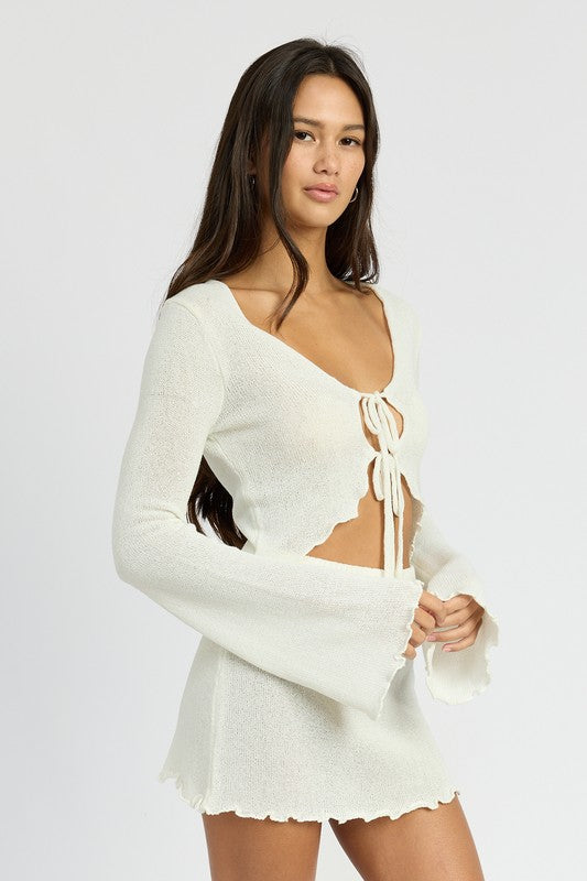 Women's Sheer Long Sleeve Cardigan