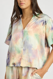 Women's Cropped Button Down Shirt