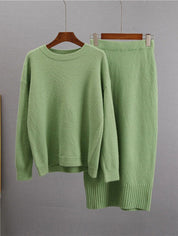 Women's Two-Piece Knit Skirt Set