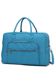 Women's Quilted Duffle Bag with Adjustable Crossbody Strap