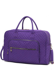 Women's Quilted Duffle Bag with Adjustable Crossbody Strap