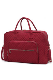 Women's Quilted Duffle Bag with Adjustable Crossbody Strap