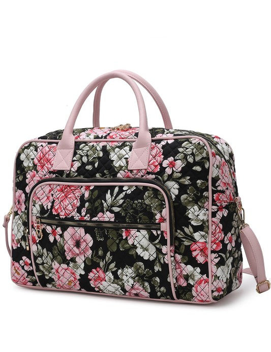 MKF Collection Jayla Botanical Pattern Duffle Bag
