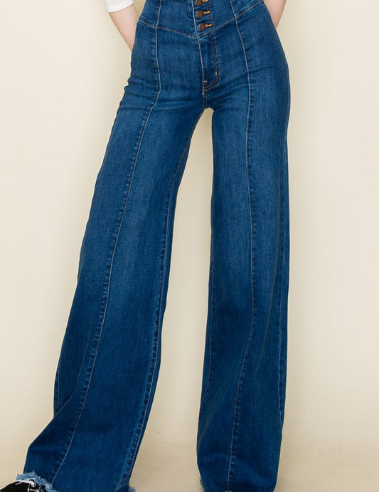 Wide leg, denim pants,  jeans, western