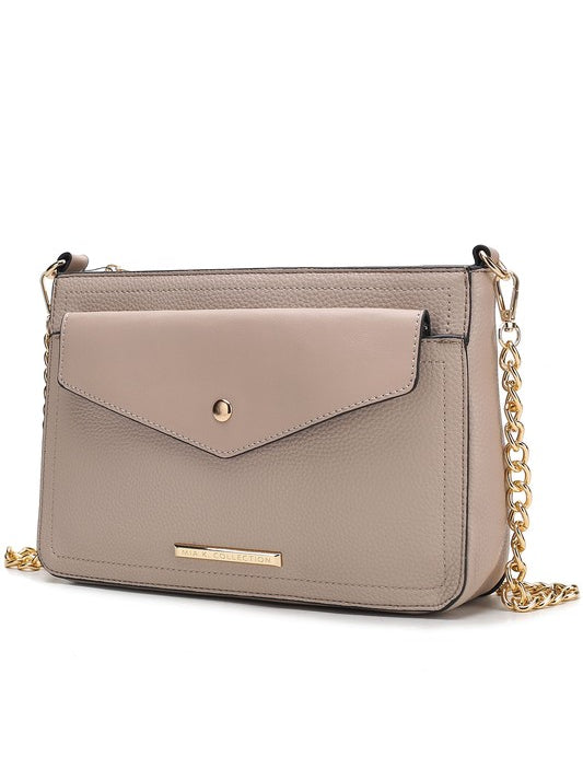 Women's Elegant Vegan Leather 3-in-1 Crossbody Bag