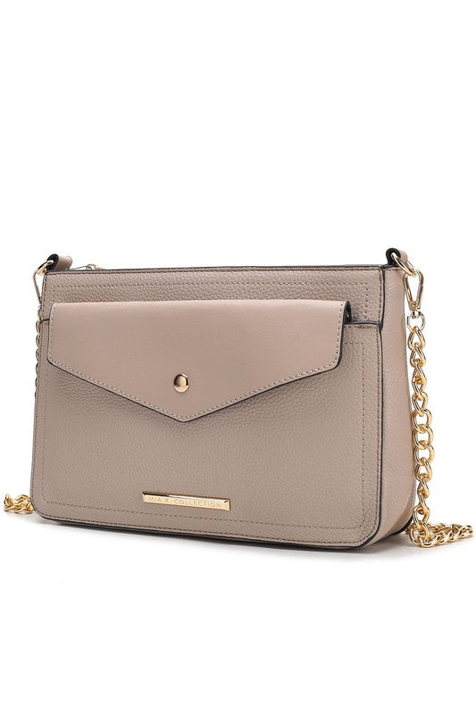 Women's Elegant Vegan Leather 3-in-1 Crossbody Bag