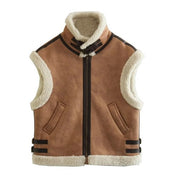 Women's Stylish Suede Vest