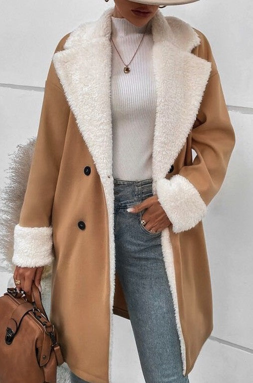 Women's Cozy Sherpa Long Coat