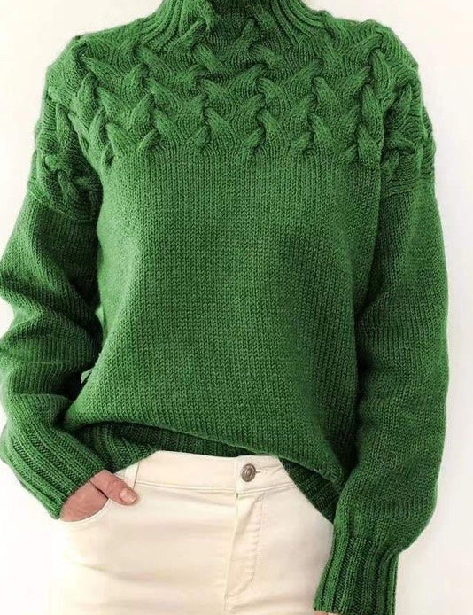 Women's Mock Neck Knit Sweater