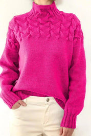 Women's Mock Neck Knit Sweater