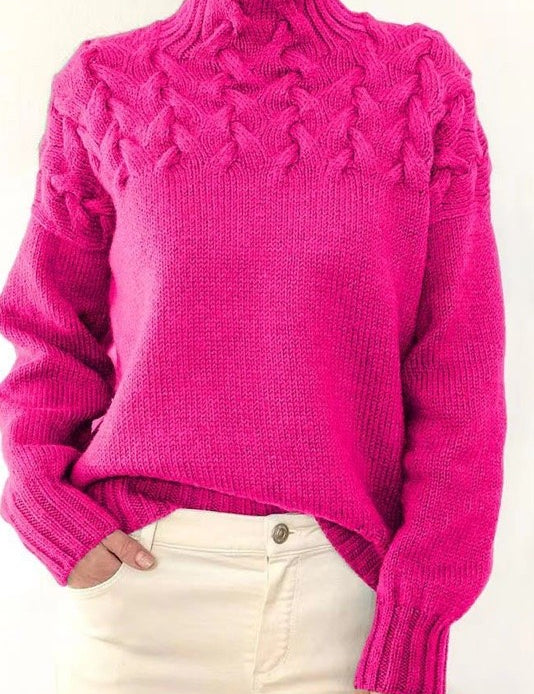 Women's Mock Neck Knit Sweater