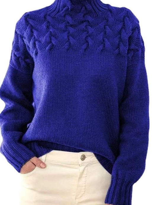 Women's Mock Neck Knit Sweater